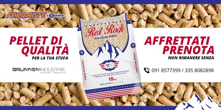 🟧#Pellet Red Rock👉 Acquista pellet di #qualità per la tua stufa!⠀