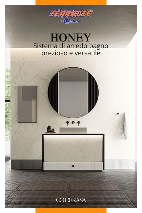 HONEY - L'arredo bagno prezioso e versatile di #Cerasa⠀